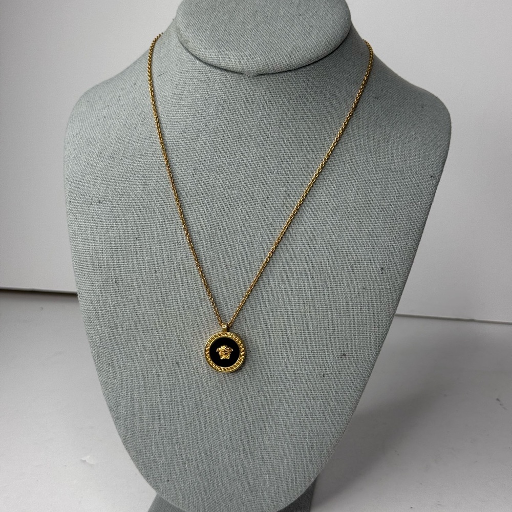 Versace Enamel Medusa Necklace